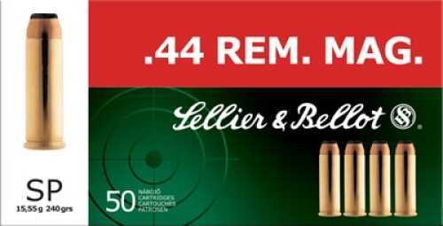 44 Rem Magnum 50 Rounds Ammunition Sellier & Bellot 240 Grain Soft Point